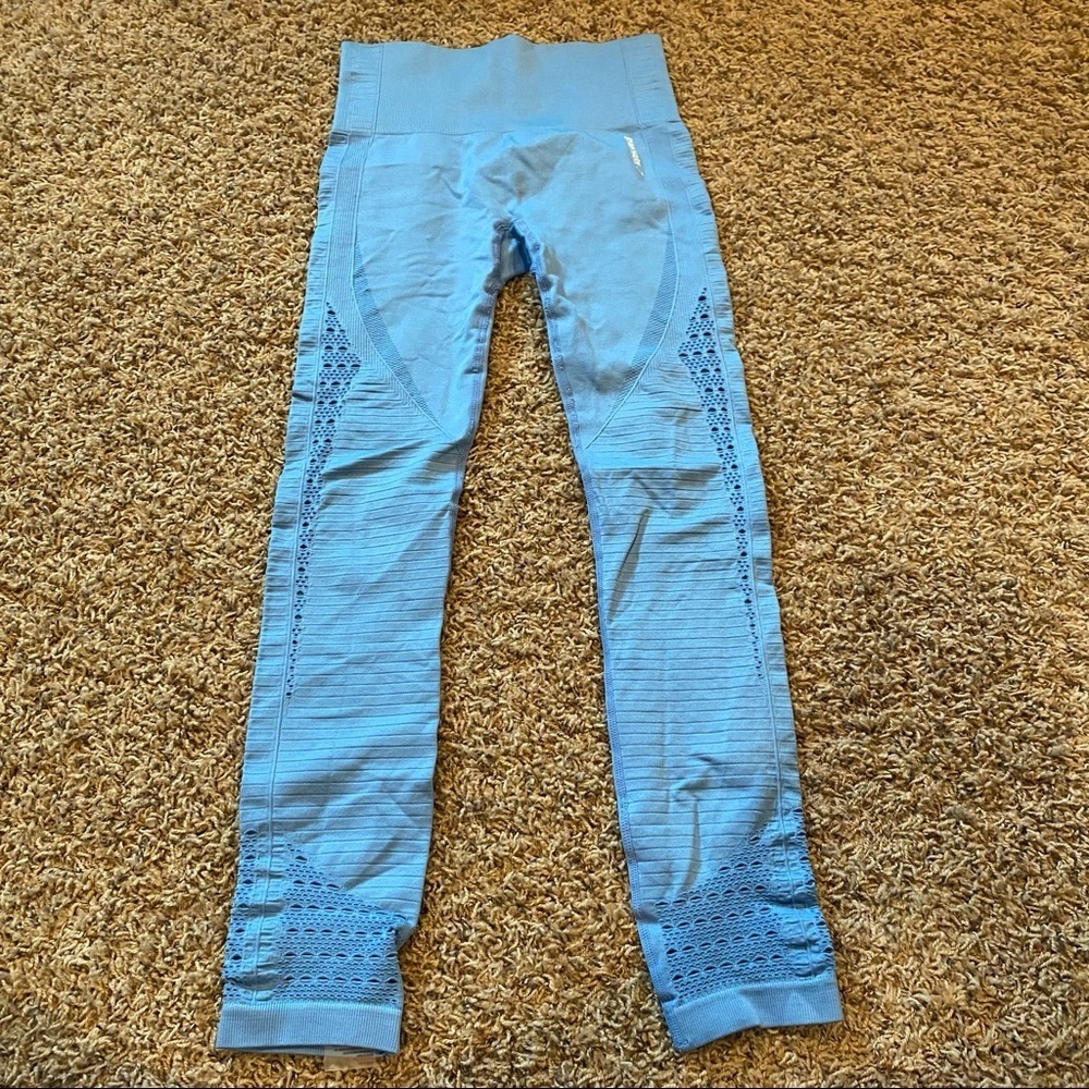 Gymshack blue seamless leggings small